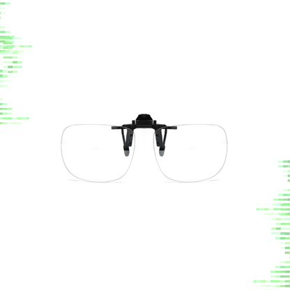 Clip trasparente  (lente da computer-interni) da applicare a qualsiasi tipo di occhiale