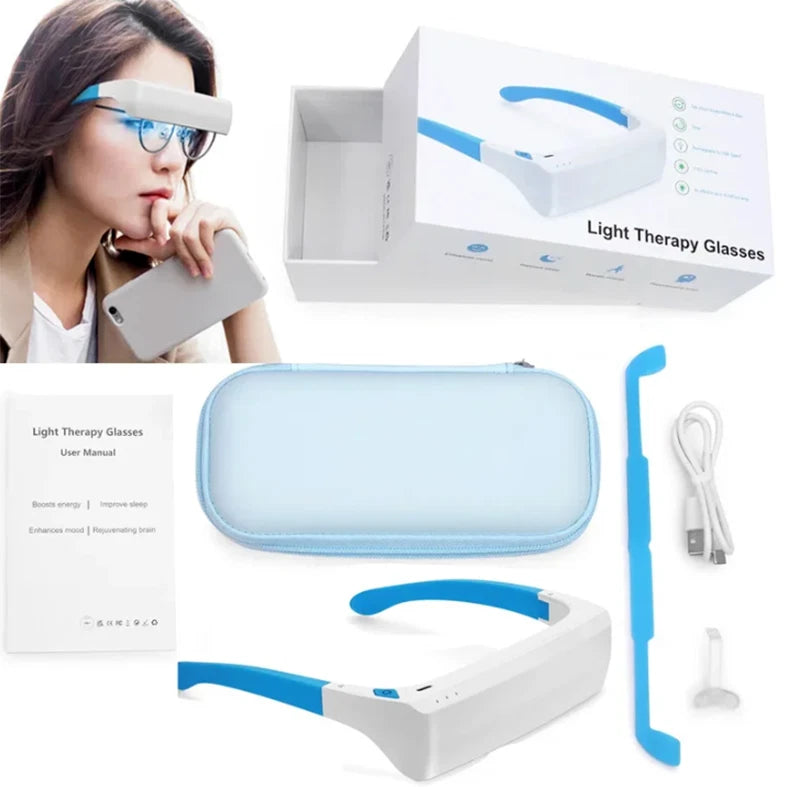 Occhiali Luce Terapeutica SAD: Portatili con emissione luce SAD e luce blu